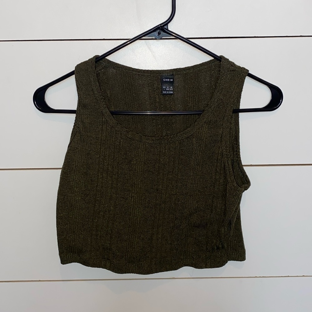 Dark green crop top